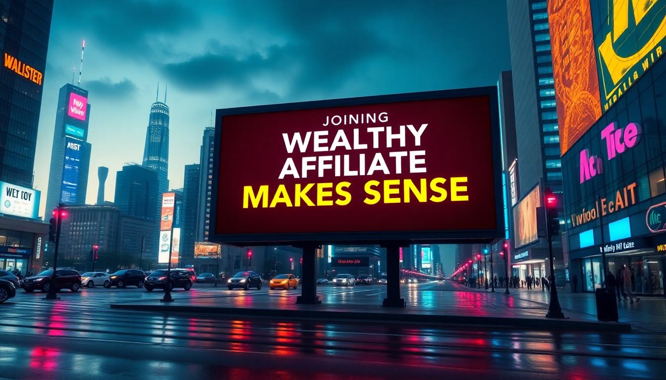Why Joining Wealthy Affiliate Makes Sense
