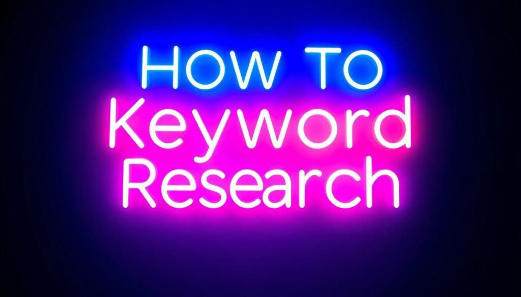 A sign that say How To Keyword Reseach