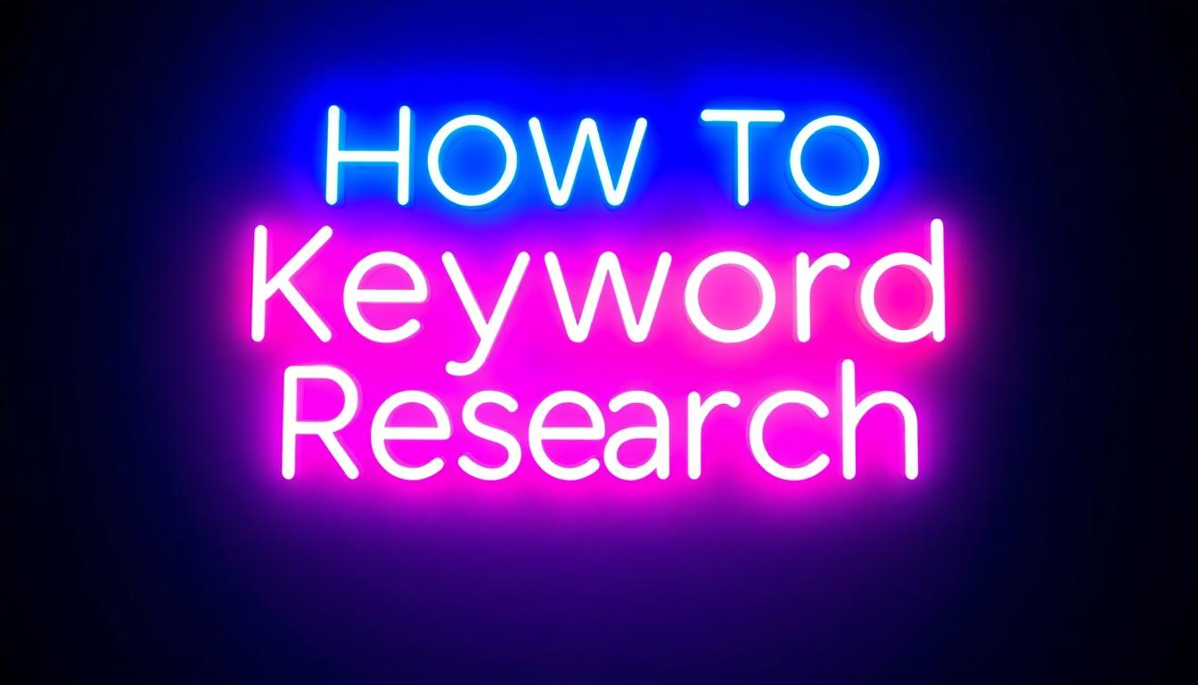 A sign that say How To Keyword Reseach